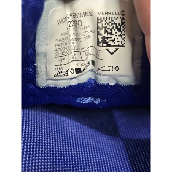 Merrell Women's Siren Hex Q2 Hiking Trail Shoes Blue Lace Up Mesh Size 8 - Picture 9 of 10